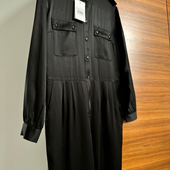 ANINE BING x Helena Christensen Rosalie jumpsuit - XS, 100% black silk - Picture 4 of 12